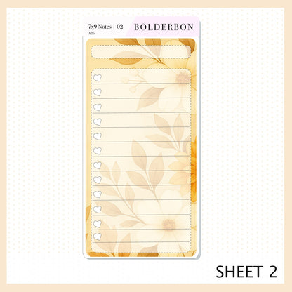 NOVEMBER 7x9 Notes Kit || 2025/2026 Planner Sticker Kit for Erin Condren Planners, Fall View Theme