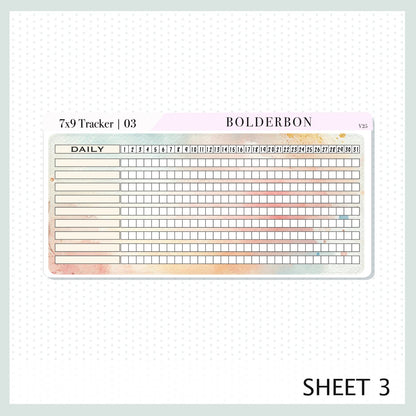 May 7x9 Notes Kit || Painter's Palette Theme, Planner Sticker Kit for Erin Condren Dashboard