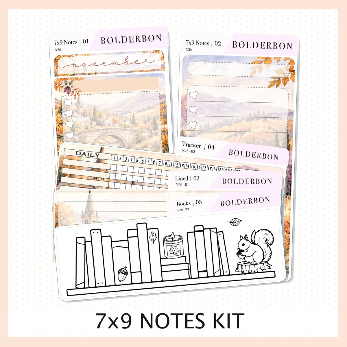 November 7x9 Notes Kit