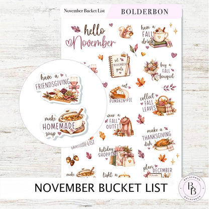 November Bucket List