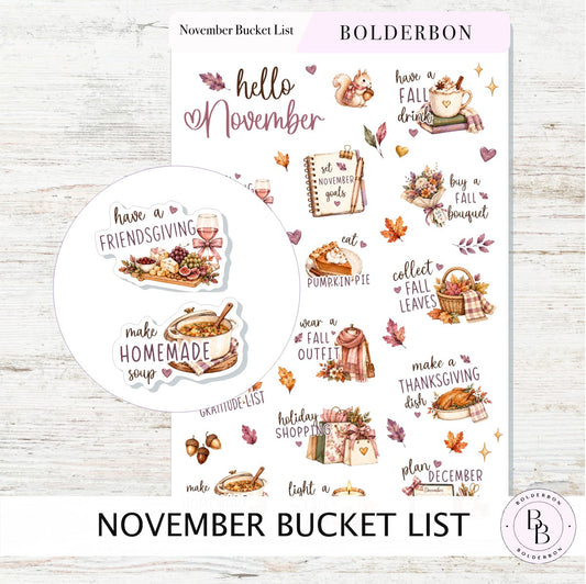 November Bucket List