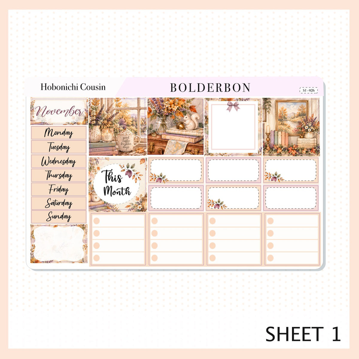 November • Hobonichi Cousin