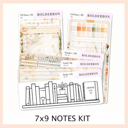 August 7x9 Notes Kit
