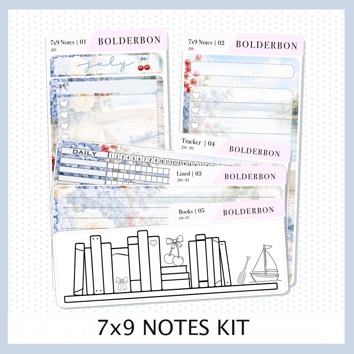July 7x9 Notes Kit