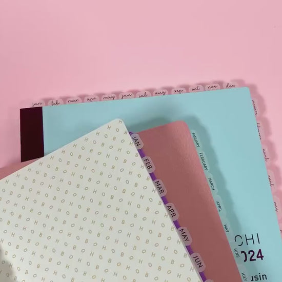 CLEAR PLANNER TABS || Hobonichi Tabs, Weeks, Cousin, A6, B6, Weeks, Tab Dividers, Monthly Tabs, Tab Stickers, Divider Tabs