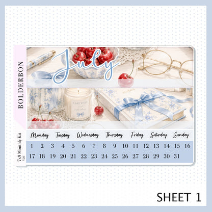July 7x9 Monthly Sticker Kit