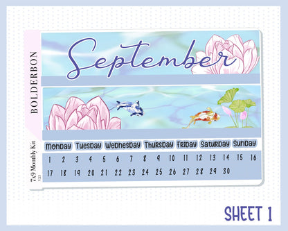 SEPTEMBER 7x9 Monthly Sticker Kit