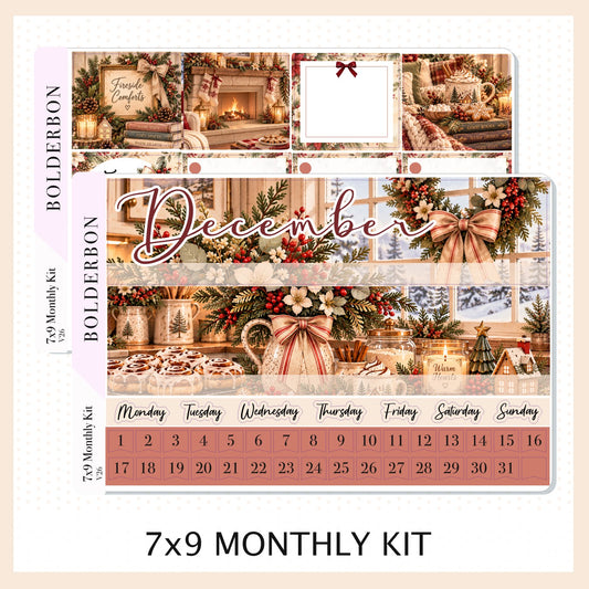December 7x9 Monthly Sticker Kit