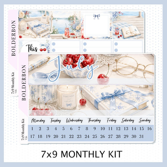 July 7x9 Monthly Sticker Kit