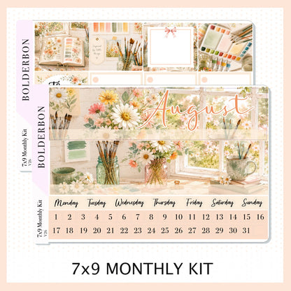 August 7x9 Monthly Sticker Kit