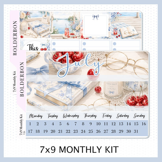 July 7x9 Monthly Sticker Kit