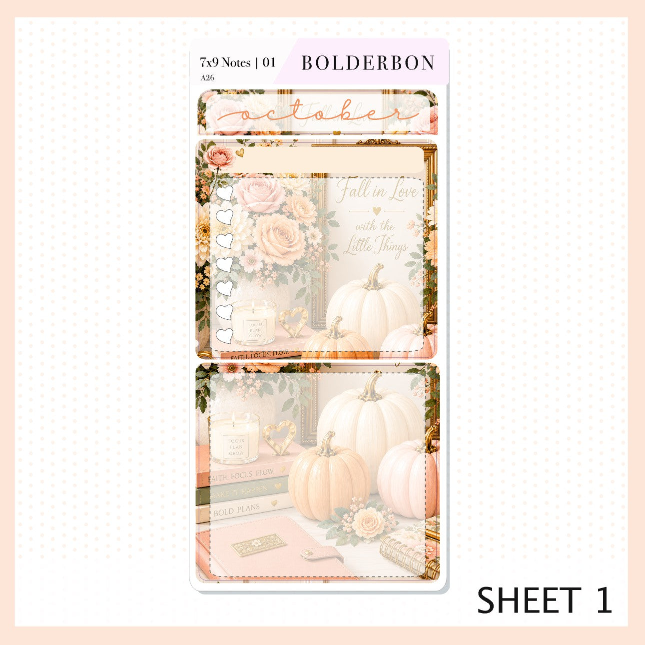 October 7x9 Notes Kit