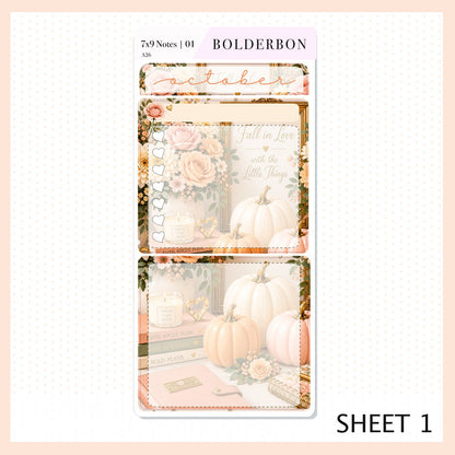 October 7x9 Notes Kit