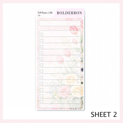 APRIL 7x9 Notes Kit || Hello Spring Planner Sticker Kit for Erin Condren Planners