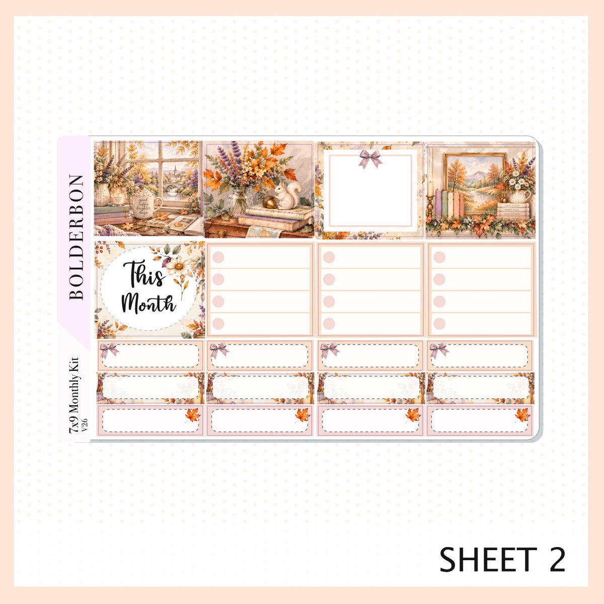 November 7x9 Monthly Sticker Kit