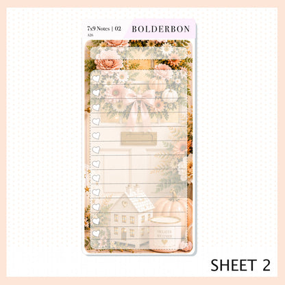 October 7x9 Notes Kit
