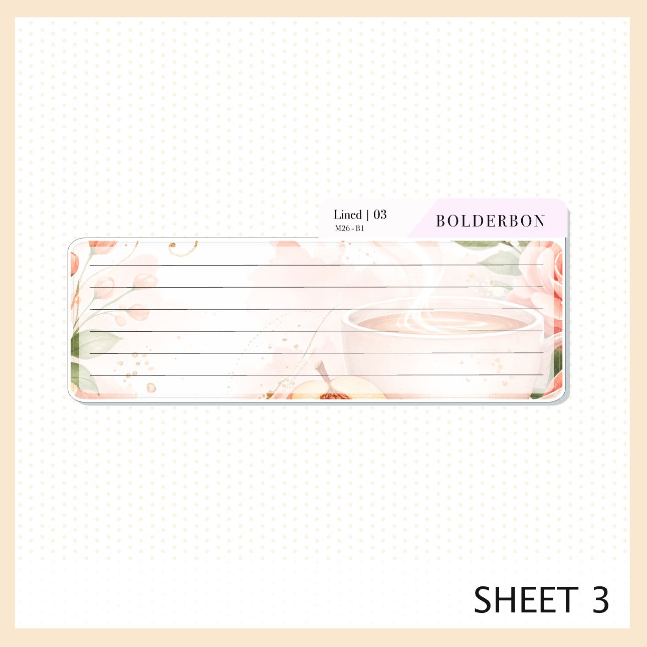 MAY 7x9 Notes Kit || Peach Blossom Planner Sticker Kit for Erin Condren Planners