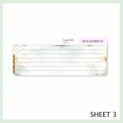 JANUARY 7x9 Notes Kit || Planner Sticker Kit for Erin Condren Planners, Peaceful Pines