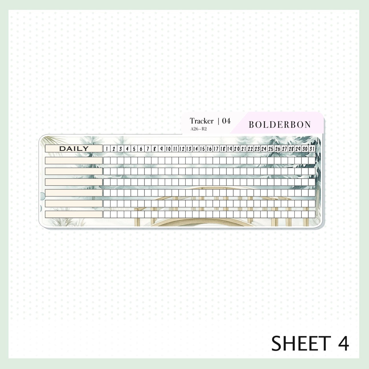 JANUARY 7x9 Notes Kit || Planner Sticker Kit for Erin Condren Planners, Peaceful Pines