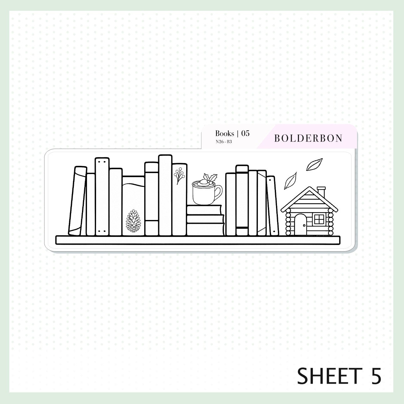 JANUARY 7x9 Notes Kit || Planner Sticker Kit for Erin Condren Planners, Peaceful Pines