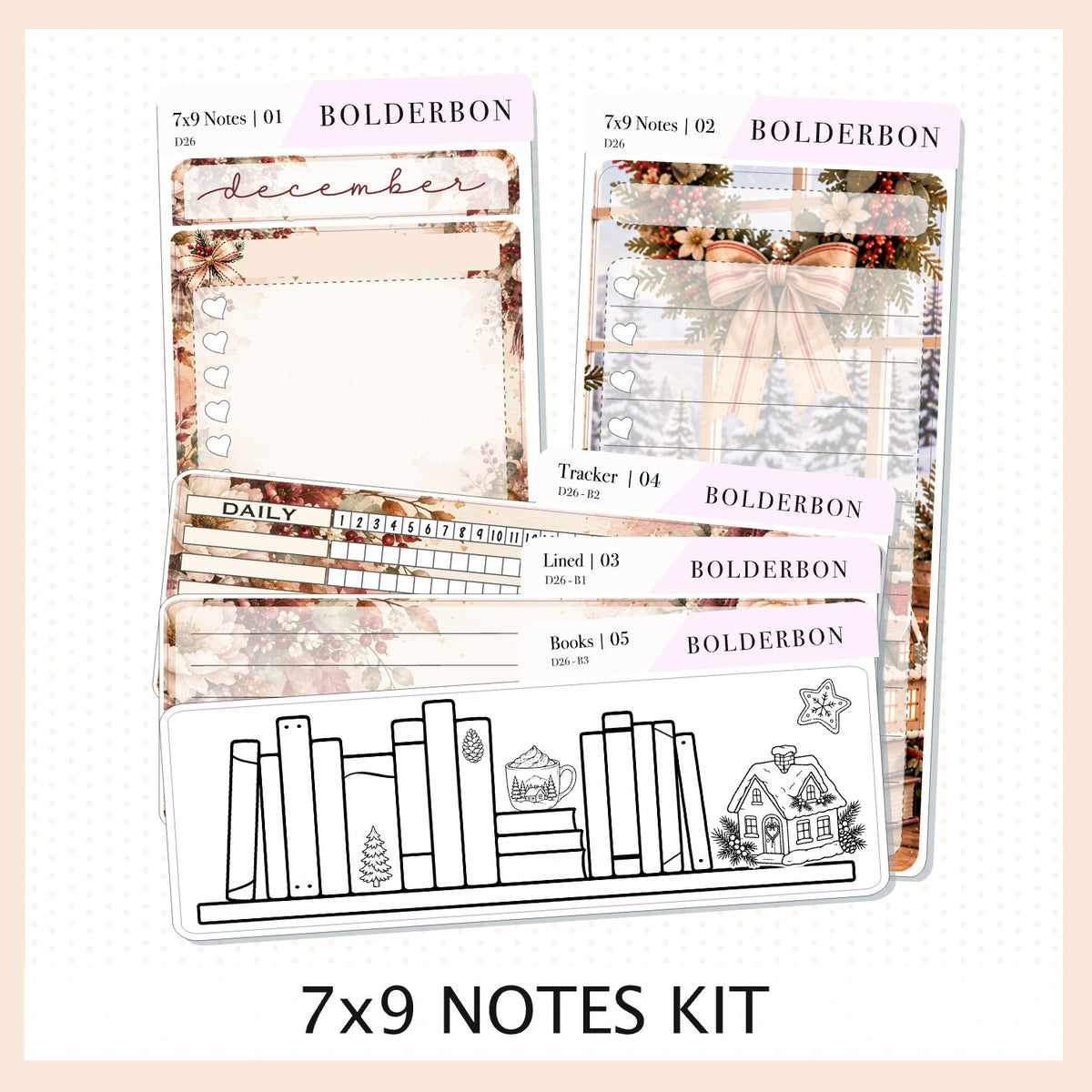 December 7x9 Notes Kit