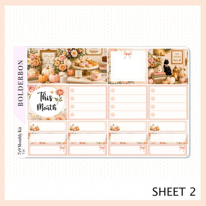 October 7x9 Monthly Sticker Kit