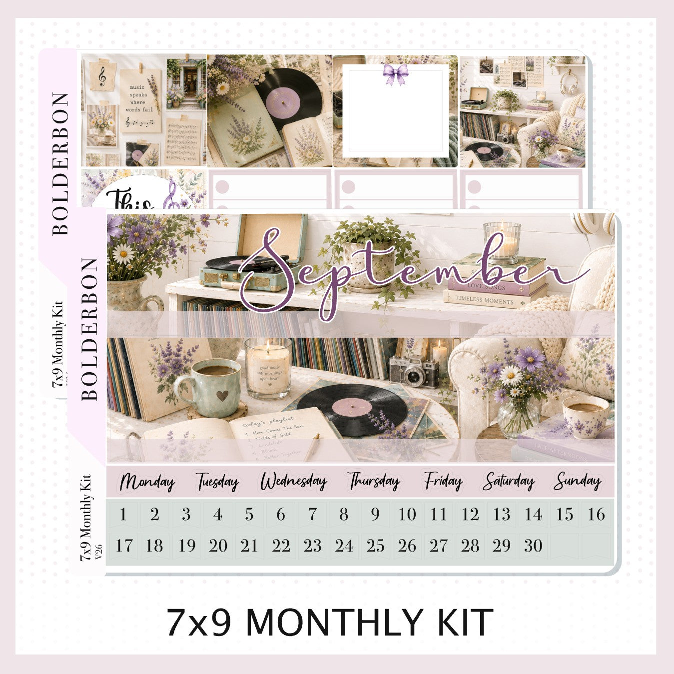 September 7x9 Monthly Sticker Kit