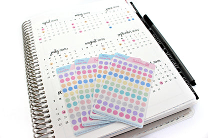 TRANSPARENT DOTS || Clear Planner Stickers