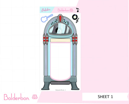 JUKEBOX || Hobonichi Weeks Planner Sticker Kit