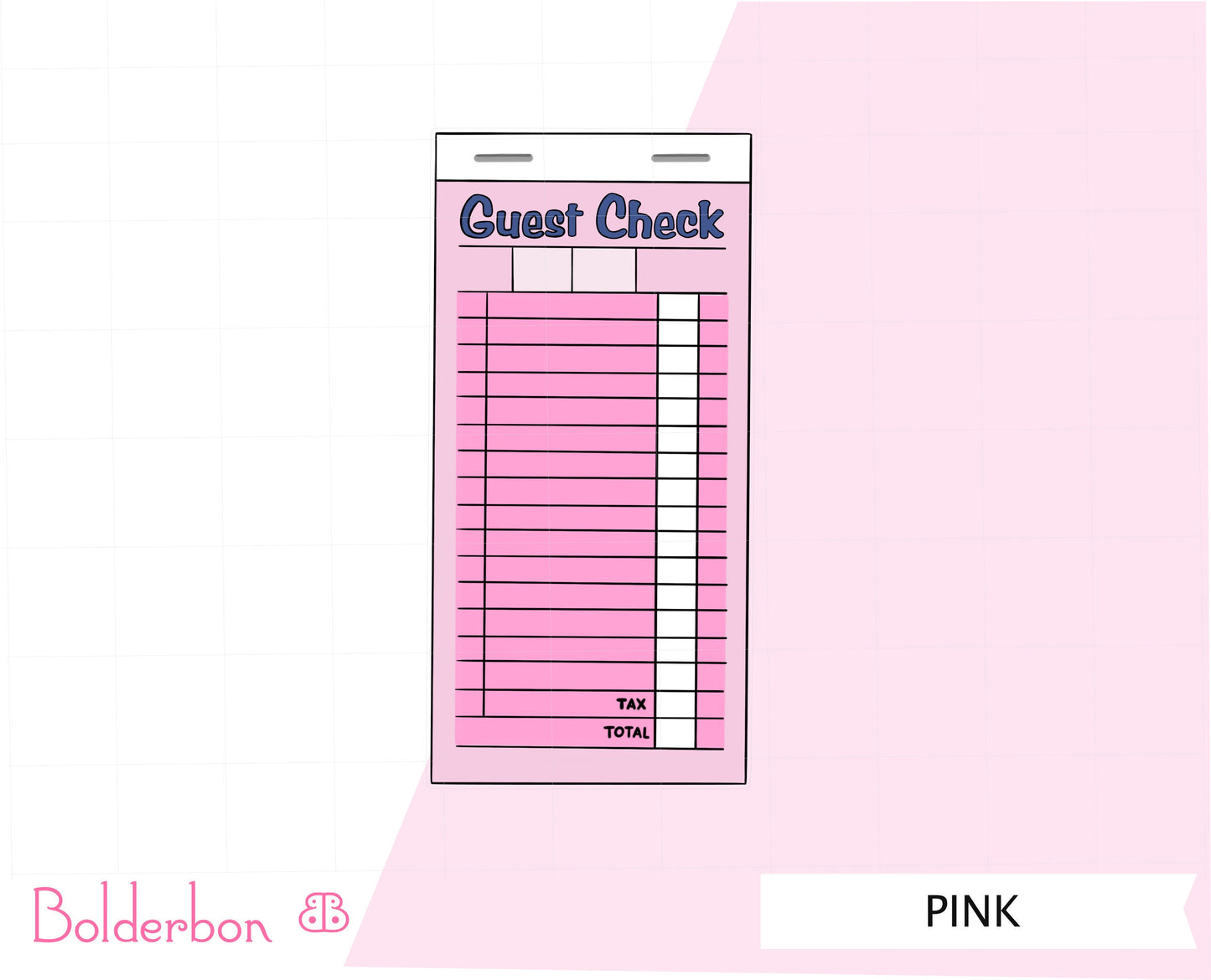 GUEST CHECK STICKERS || Hobonichi Weeks Full Sheet Stickers