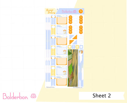 ORANGE DREAMS || Hobonichi Weeks Planner Sticker Kit