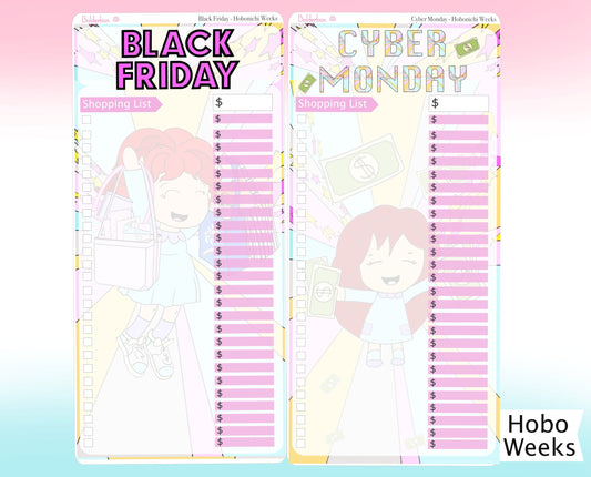 Black Friday & Cyber Monday || Hobonichi Weeks Full Sticker Sheets