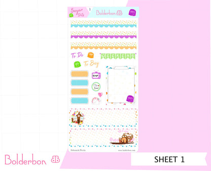 SUGAR DOTS || Hobonichi Weeks Planner Sticker Kit