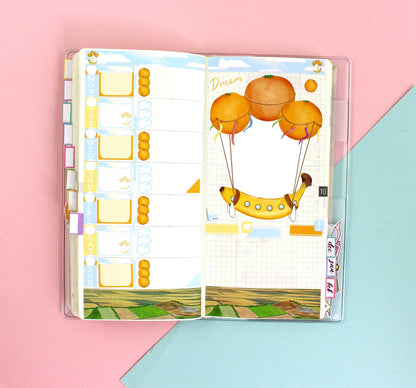 ORANGE DREAMS || Hobonichi Weeks Planner Sticker Kit