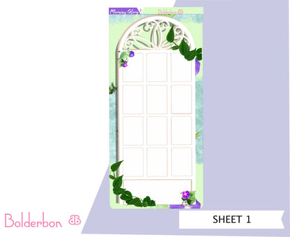 MORNING GLORY || Hobonichi Weeks Planner Sticker Kit