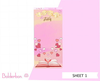 LOVE STORY || Hobonichi Weeks Planner Sticker Kit