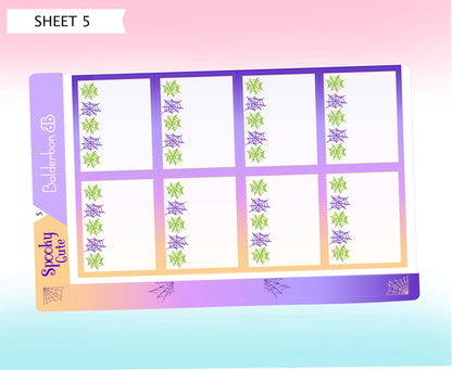 SPOOKY CUTE || 7x9 Vertical Planner Sticker Kit