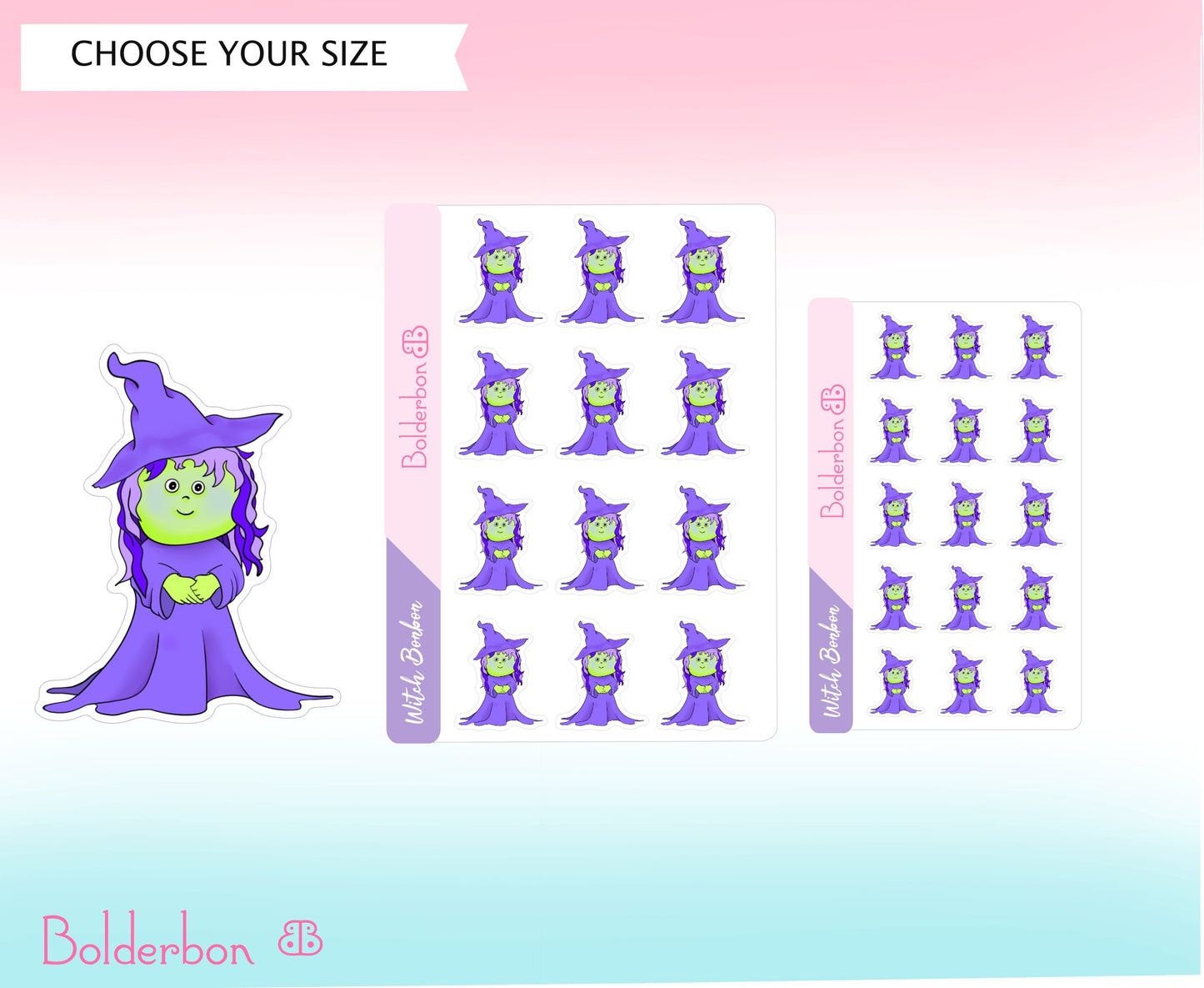 WITCH || Bonbon Character Planner Stickers