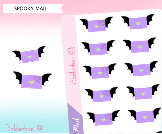 Spooky Cute Mail Delivery | Hand Drawn Halloween Doodle Stickers