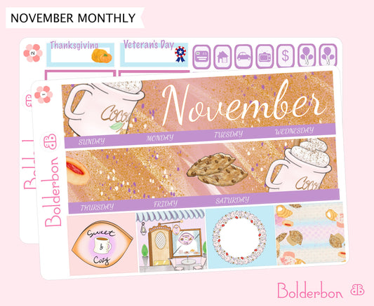 NOVEMBER 7x9 Monthly Sticker Kit