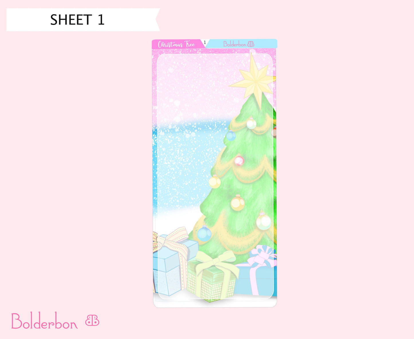 CHRISTMAS TREE || Hobonichi Weeks Planner Sticker Kit