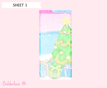 CHRISTMAS TREE || Hobonichi Weeks Planner Sticker Kit