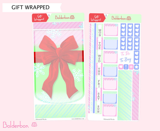 GIFT WRAPPED || Hobonichi Weeks Planner Sticker Kit