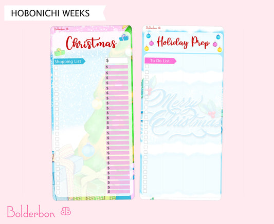 CHRISTMAS & HOLIDAY PREP || Hobonichi Weeks Full Sticker Sheets