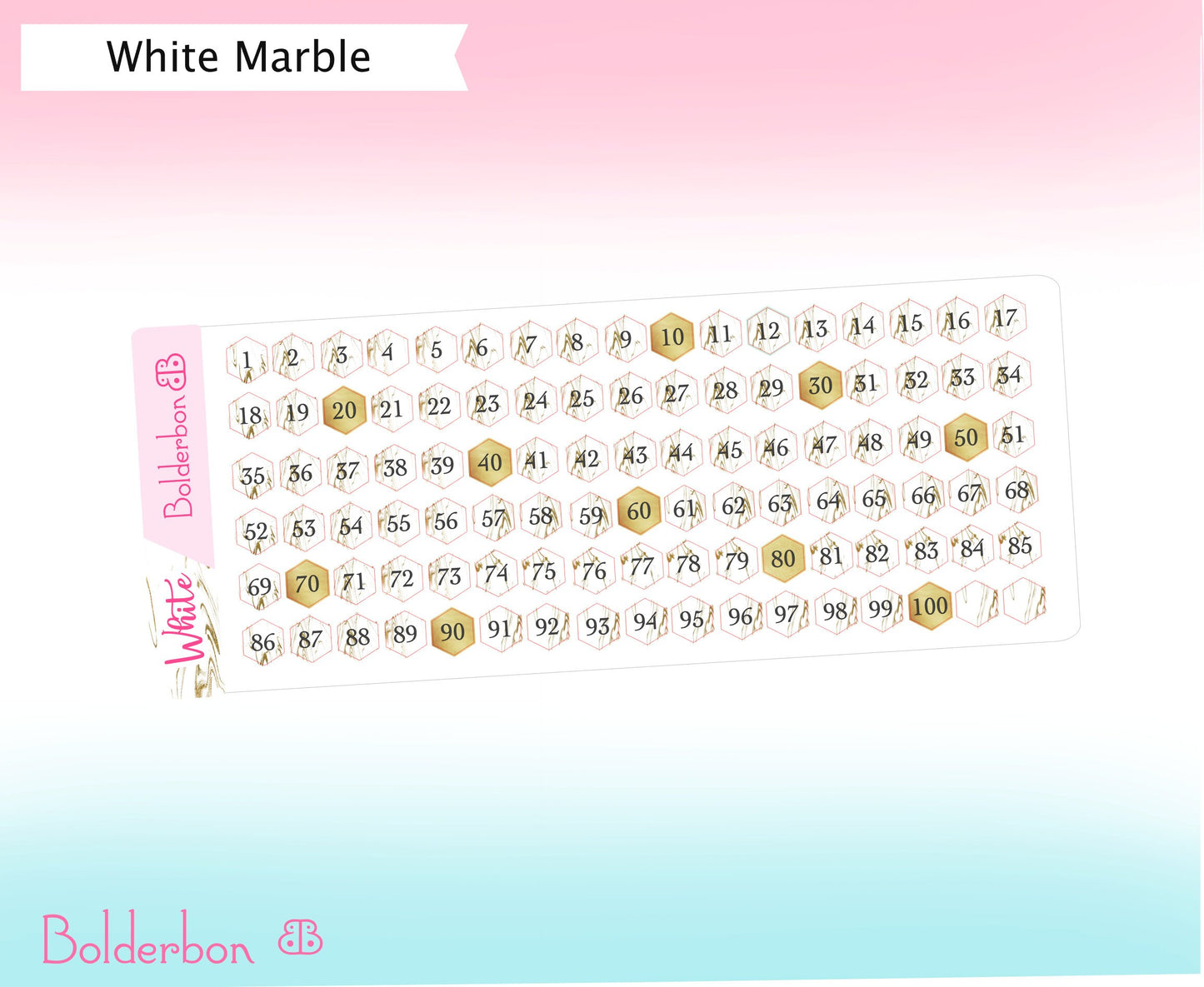 Marbled Hexagon Numbers