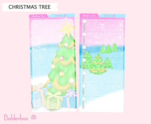 CHRISTMAS TREE || Hobonichi Weeks Planner Sticker Kit