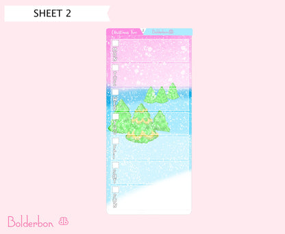 CHRISTMAS TREE || Hobonichi Weeks Planner Sticker Kit