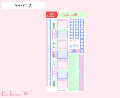 GIFT WRAPPED || Hobonichi Weeks Planner Sticker Kit