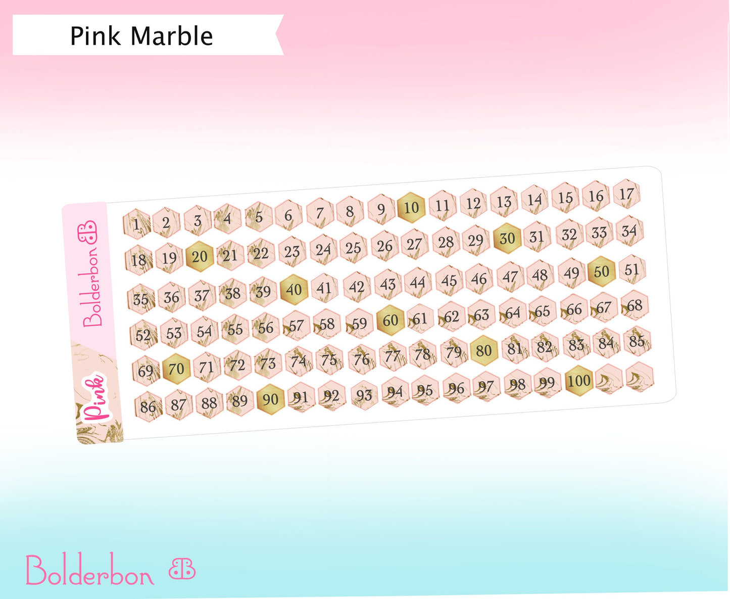 Marbled Hexagon Numbers