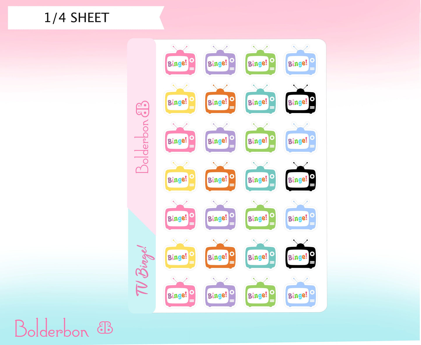 BINGE TV || Icon Planner Stickers